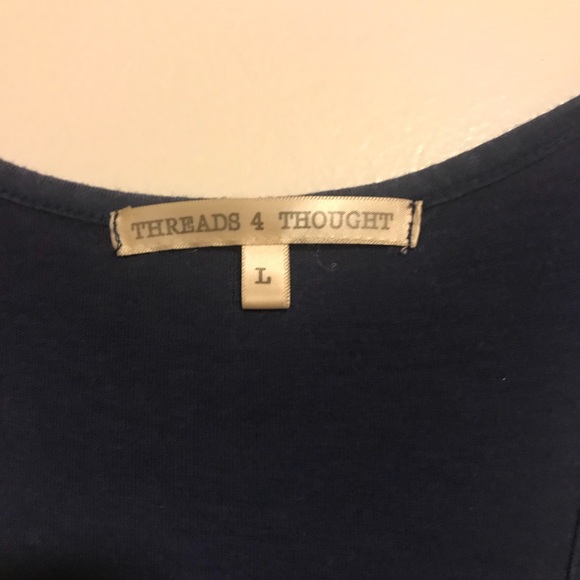 Threads 4 Thought Maxi Navy Blue and White Dress - Picture 2 of 6